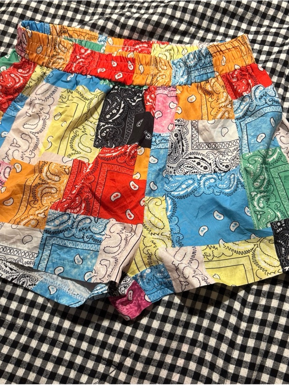 & Other Stories Multicolor Bandana Patchwork Shorts